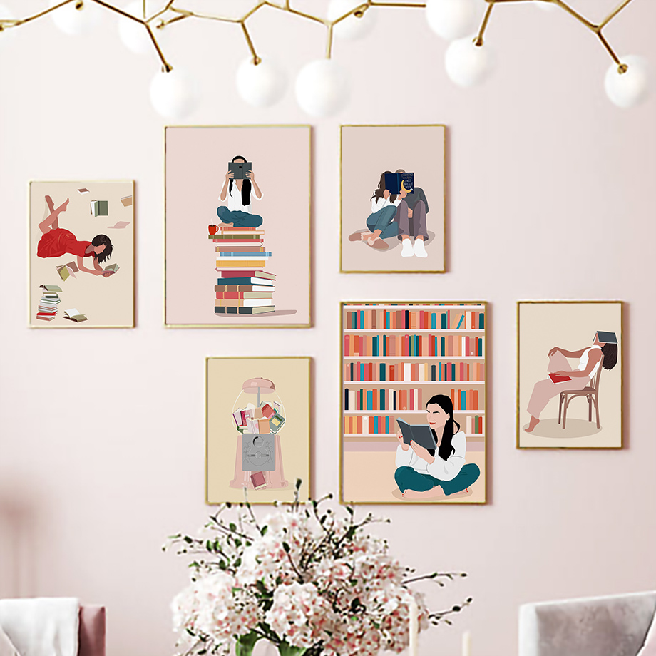 Resin Art Book - I love Reading Women Read Jump