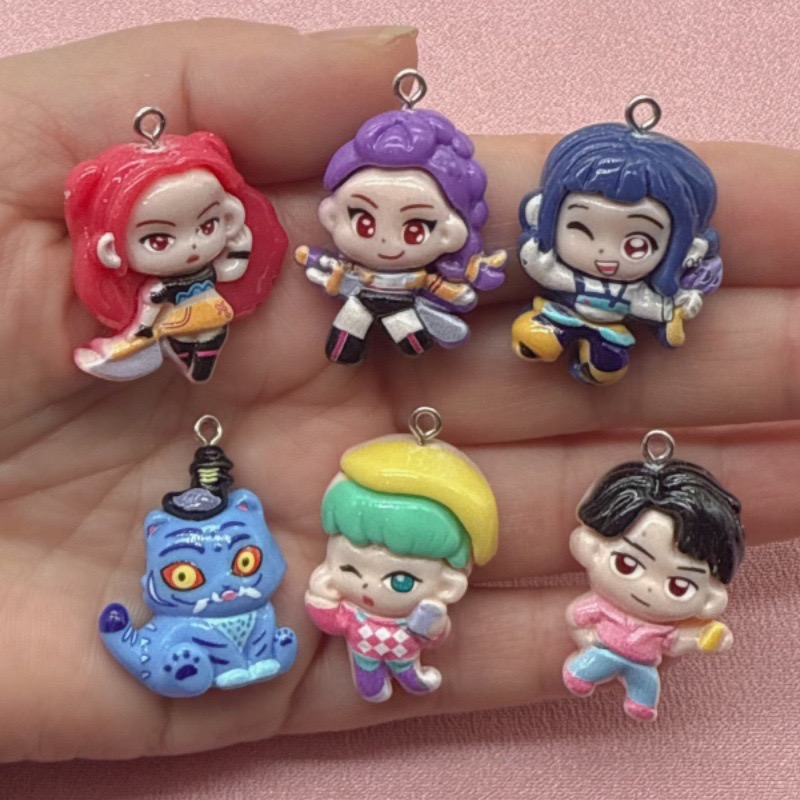 Resin Art Love - 10pcs resin cartoon pendant, DIY jewelry
