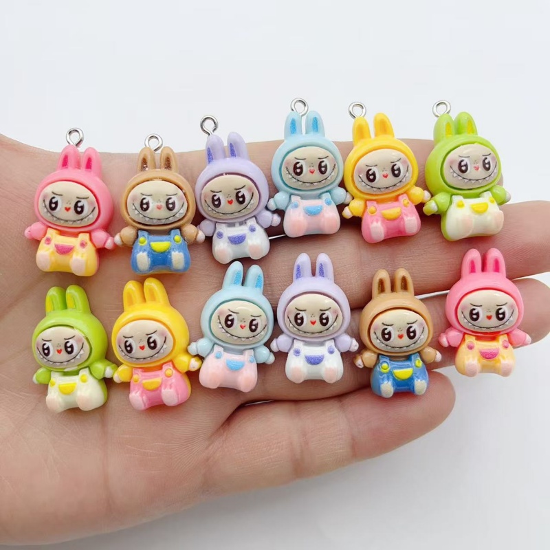 Resin Art Love - 10Pcs Kawaii Rabbit Strawberry House Resin