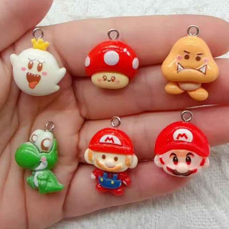 Resin Art Love - 10pcs resin cartoon pendant, DIY jewelry