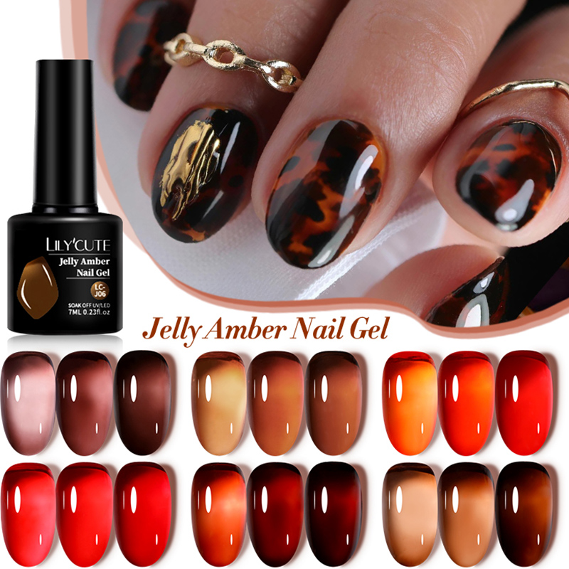 LILYCUTE 7ML Jelly Amber Gel N - Resin Art Varnish review and price