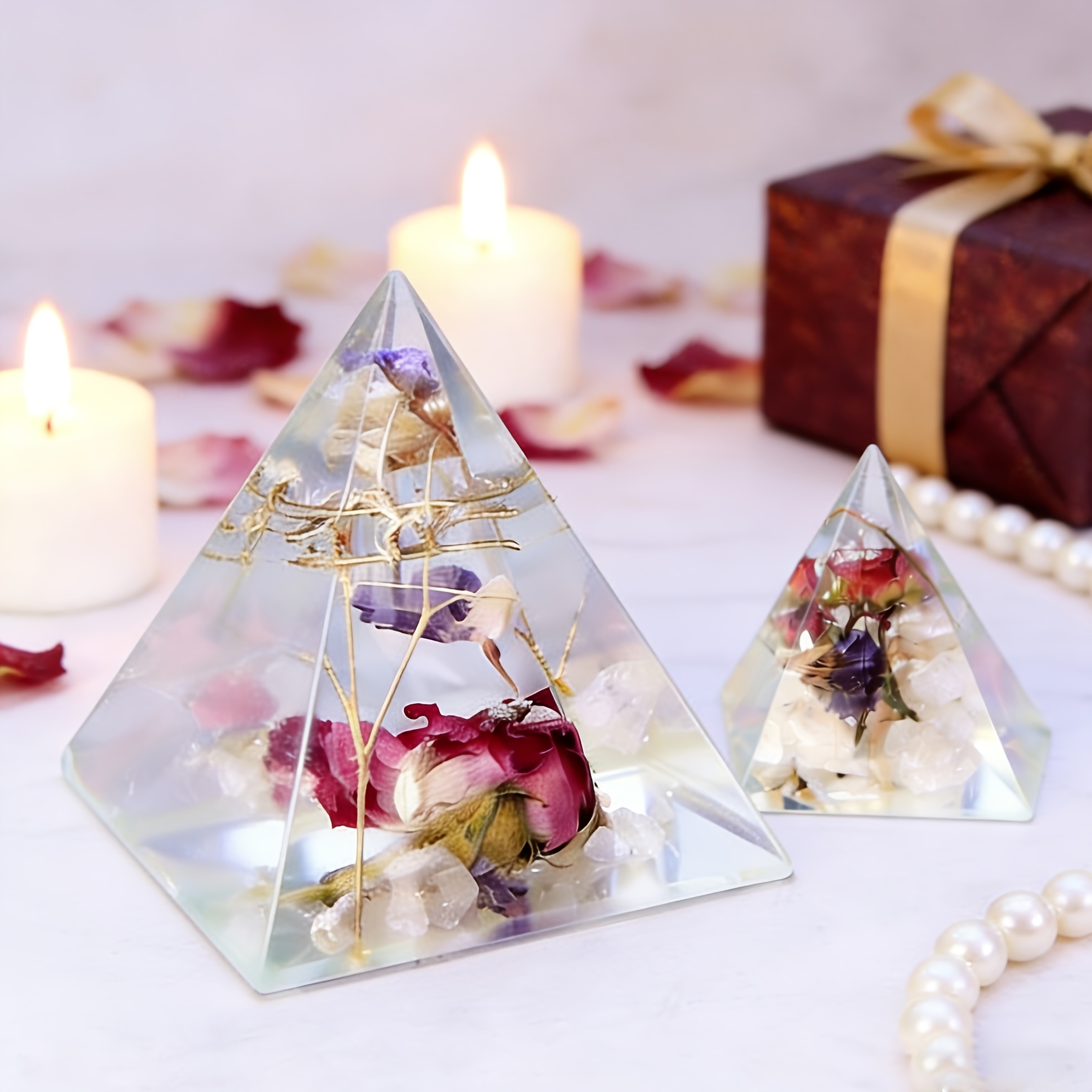 5pc - Pyramid Resin Molds of V - Resin Art Jewellery review and price