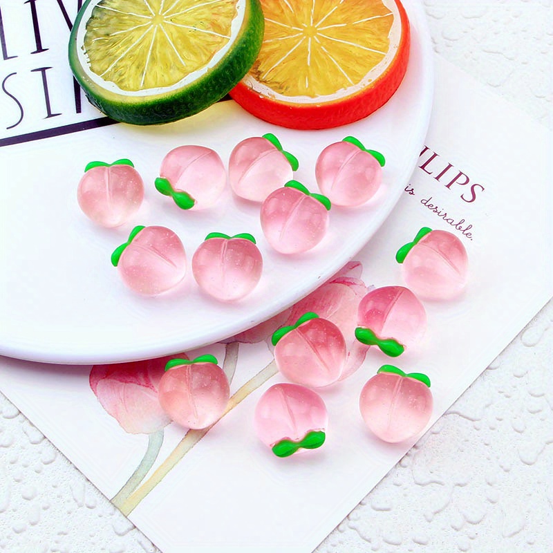 10Pcs New Transparent Peach Fl - Resin Art Love review and price