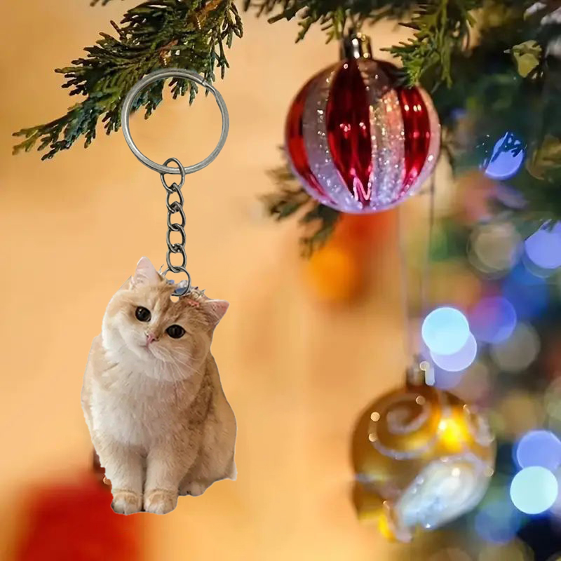Black And White Cat Keychain 2 - Resin Art Design Keychain review and price