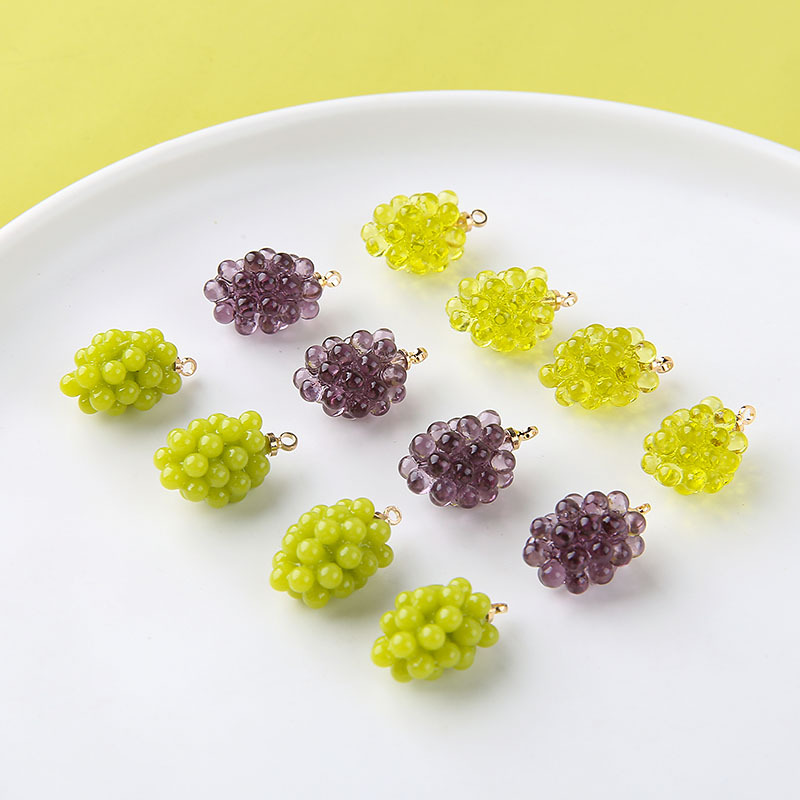 6pcs Cute Little Grapes Resin  - Resin Art Love review and price