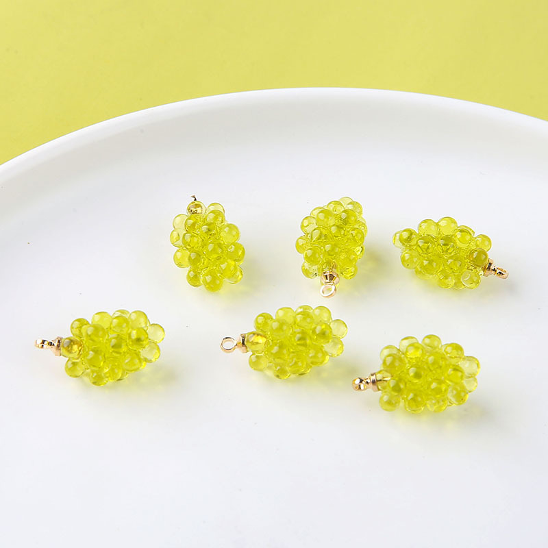 6pcs Cute Little Grapes Resin  - Resin Art Love review and price