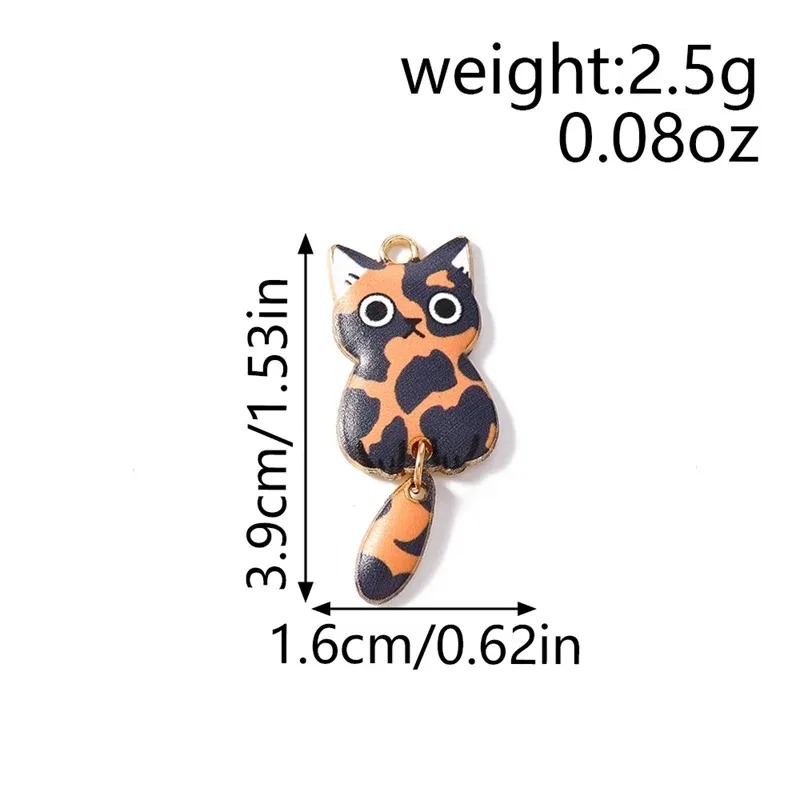 10Pcs 16×39mm Cute Cartoon Cat - Resin Art Jewellery review and price