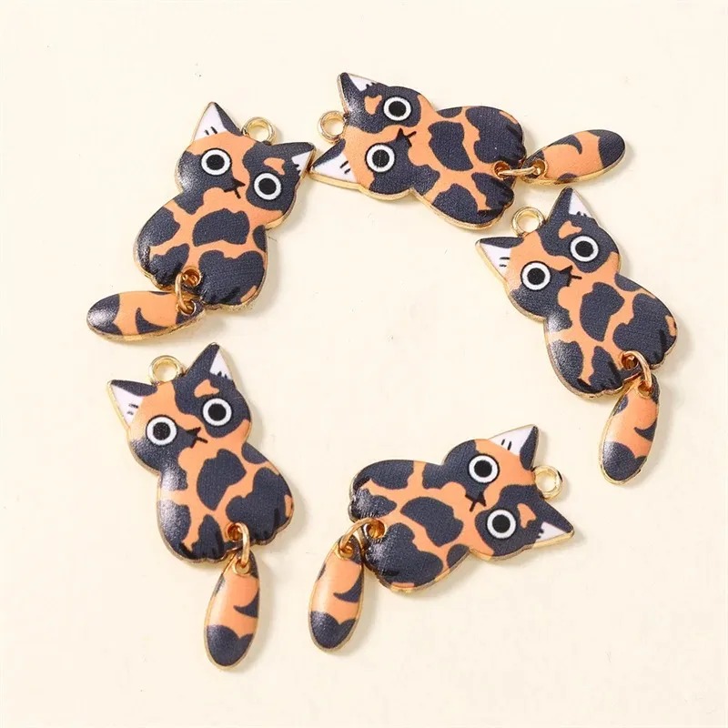 10Pcs 16×39mm Cute Cartoon Cat - Resin Art Jewellery review and price