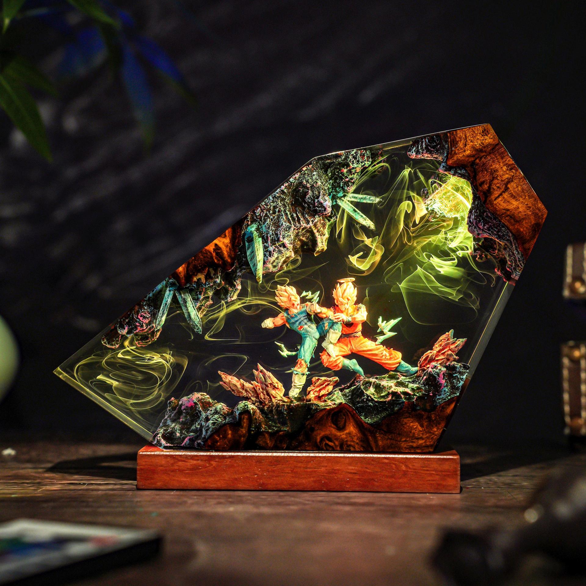 Goku & Vegeta Epoxy Resin Hand - Resin Art Goku review and price
