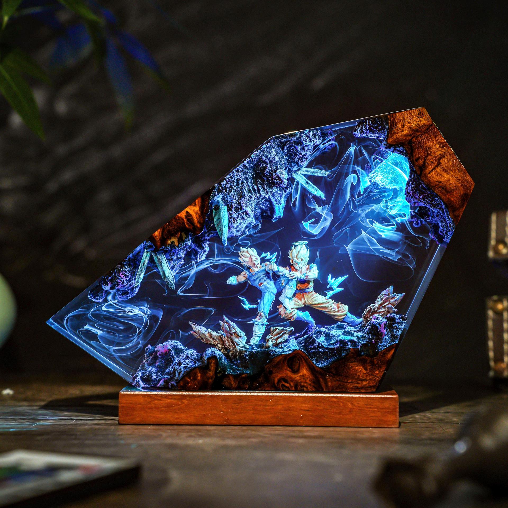 Goku & Vegeta Epoxy Resin Hand - Resin Art Goku review and price