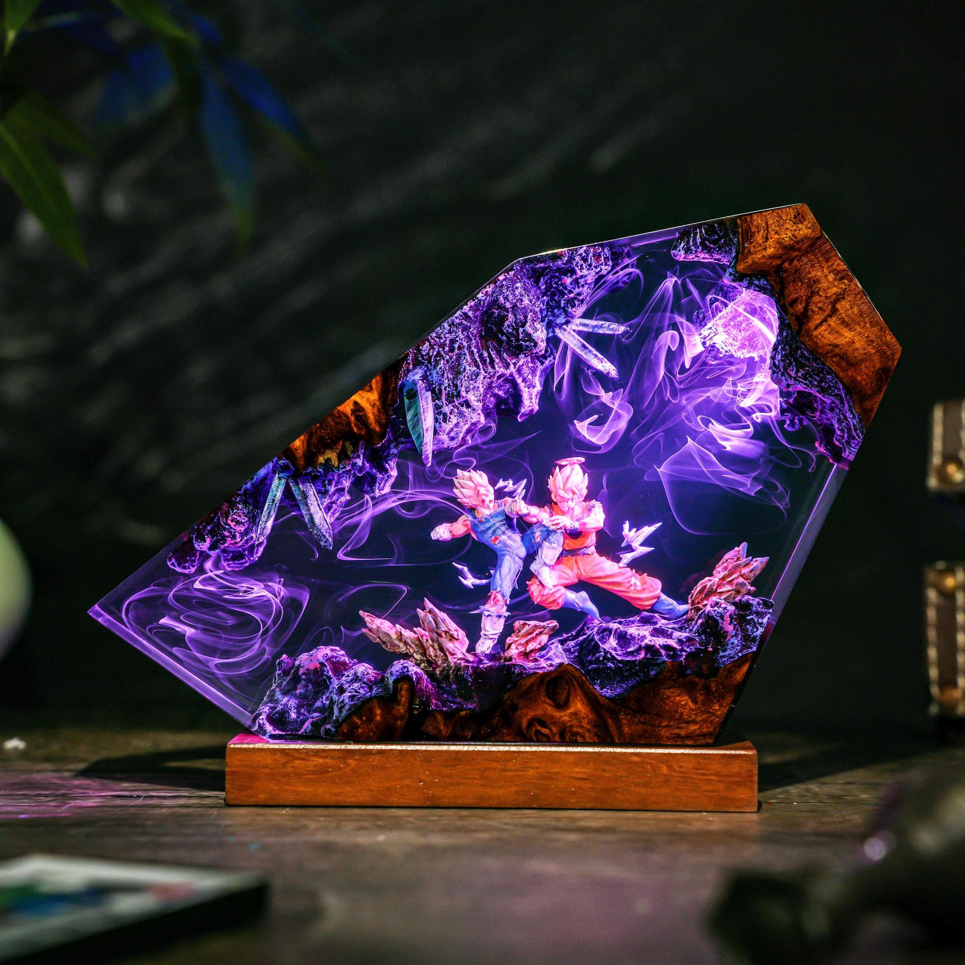 Goku & Vegeta Epoxy Resin Hand - Resin Art Goku review and price