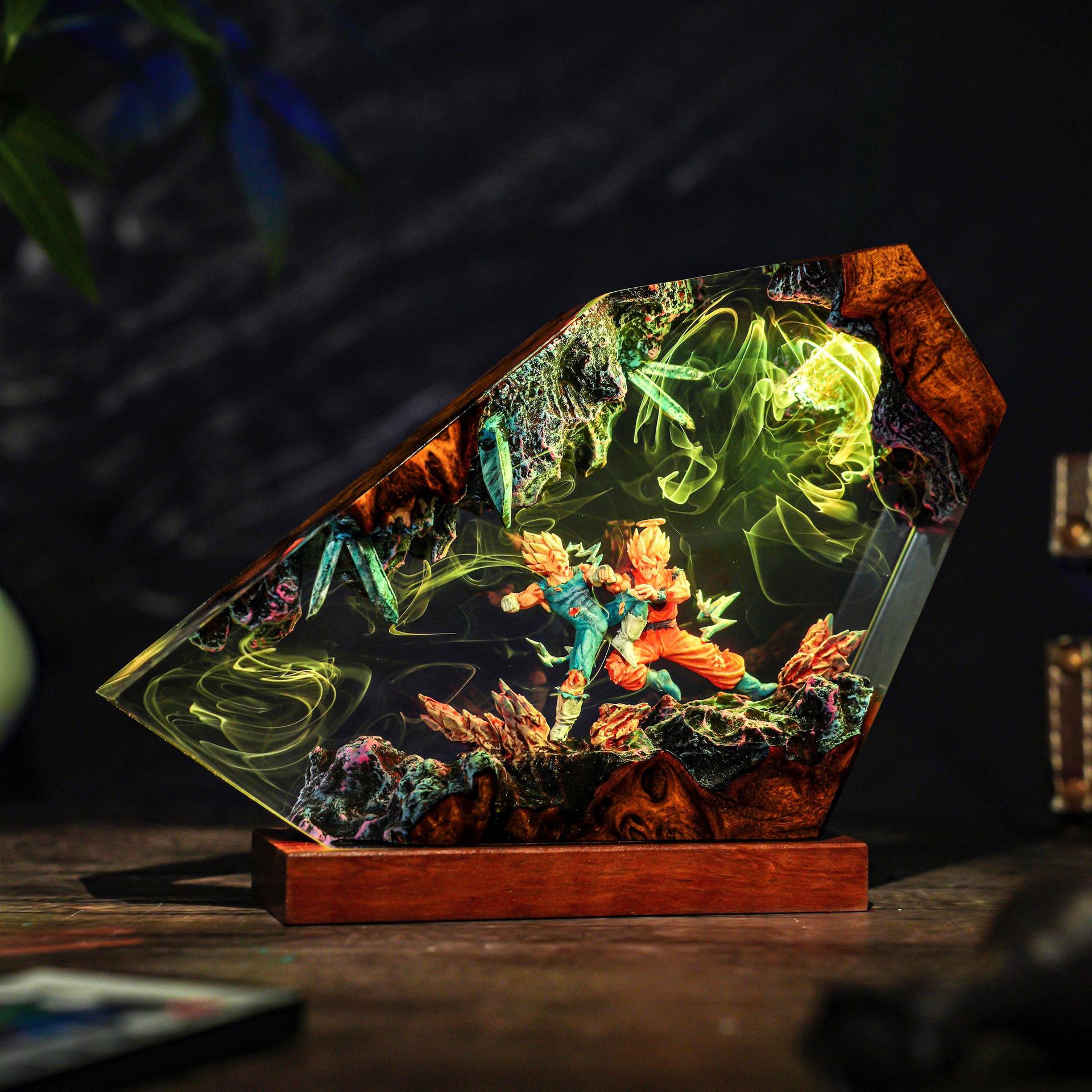Goku & Vegeta Epoxy Resin Hand - Resin Art Goku review and price