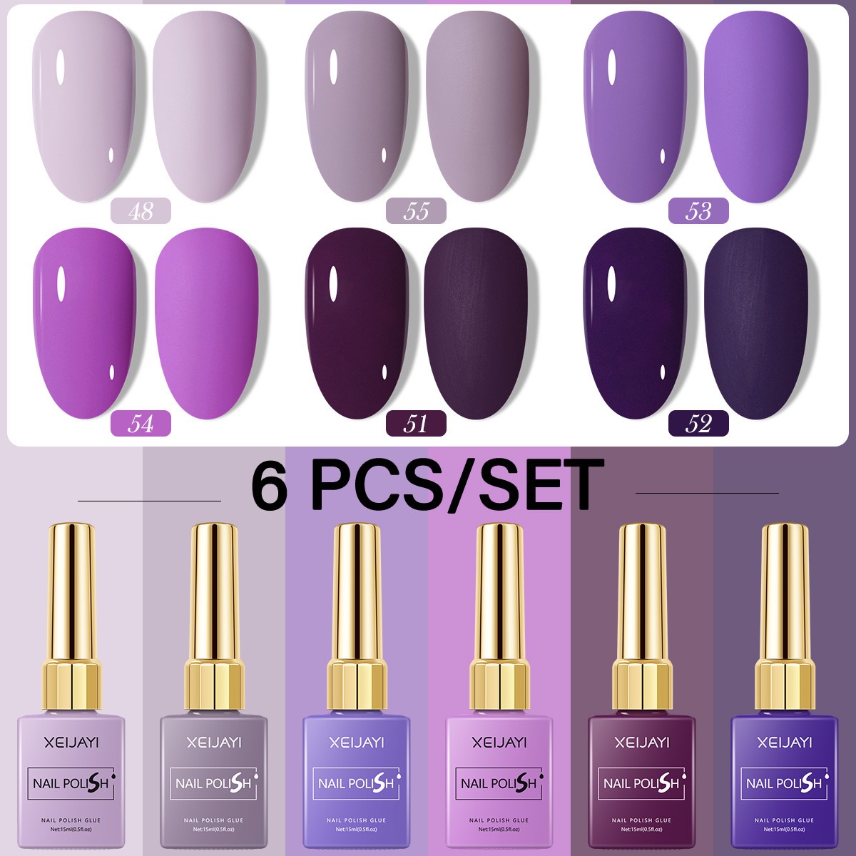 6PCS/SET 15ml Gel Nail Polish  - Resin Art Varnish review and price