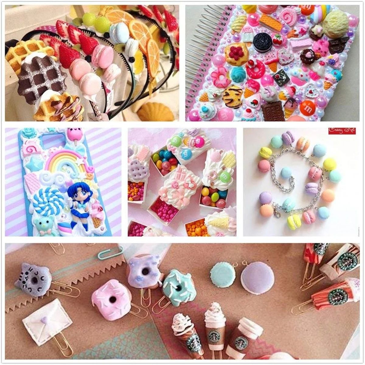 30pcs Random Candy Slime Charm - Resin Art Jewellery review and price