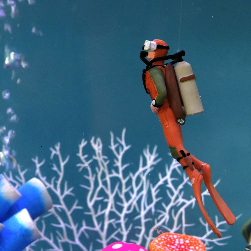 Aquarium Diver Decoration Floa - Resin Art Underwater review and price