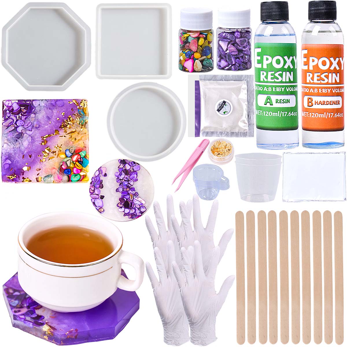 Epoxy Resin Coaster Making Kit - Epoxy Resin Ab review and price