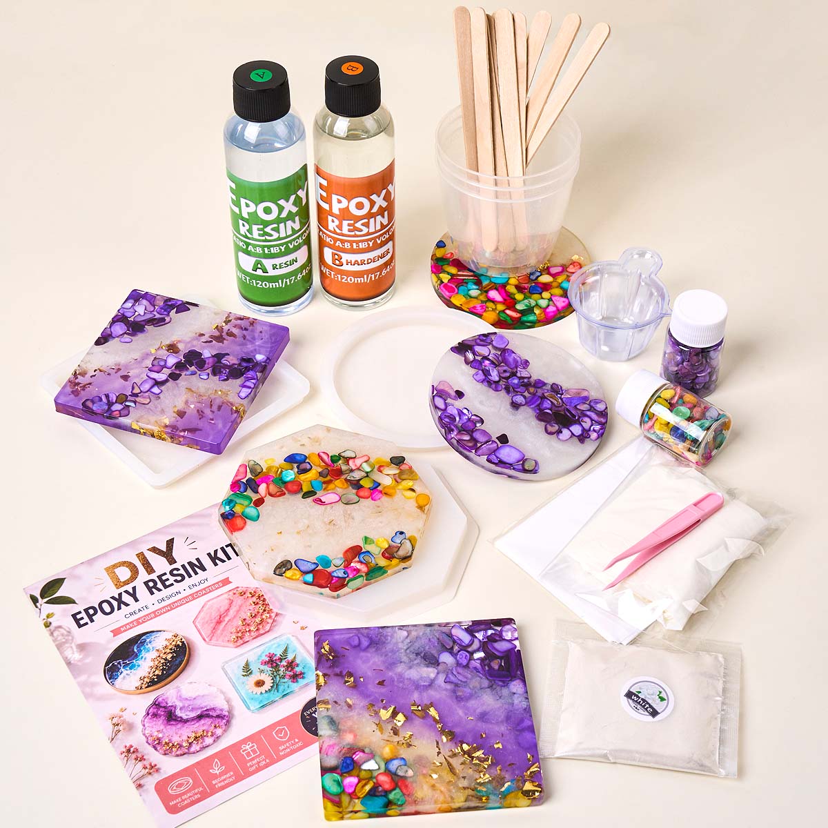 Epoxy Resin Coaster Making Kit - Epoxy Resin Ab review and price