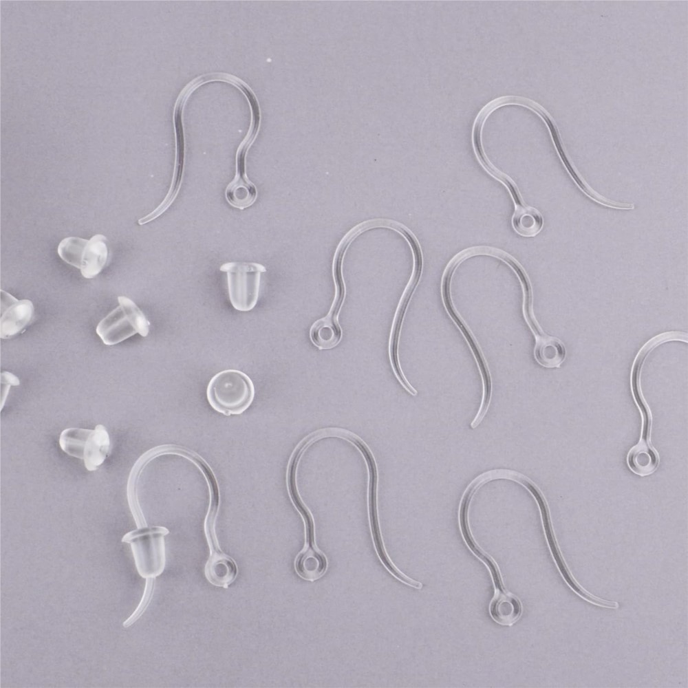40pcs Clear Plastic Earring Ho - Resin Art Love review and price