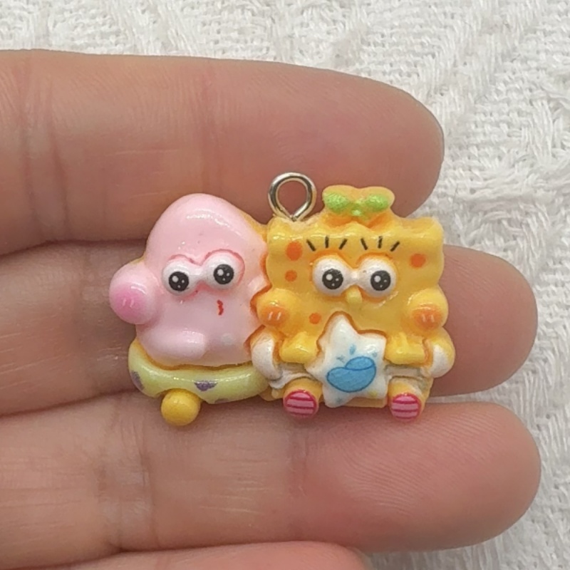 10pcs cartoon resin pendant, D - Resin Art Love review and price