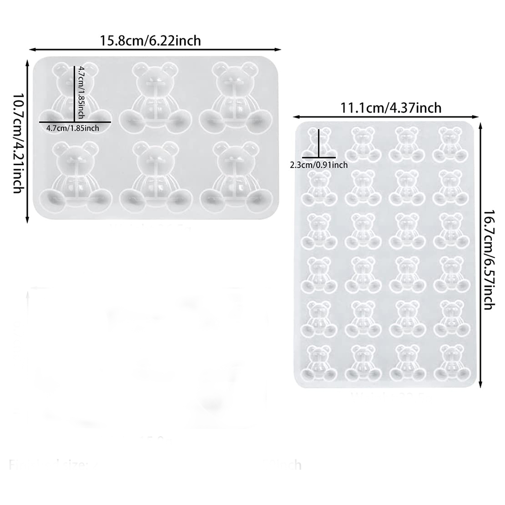 Crystal Bear Resin Silicone Mo - Resin Art Jewellery review and price