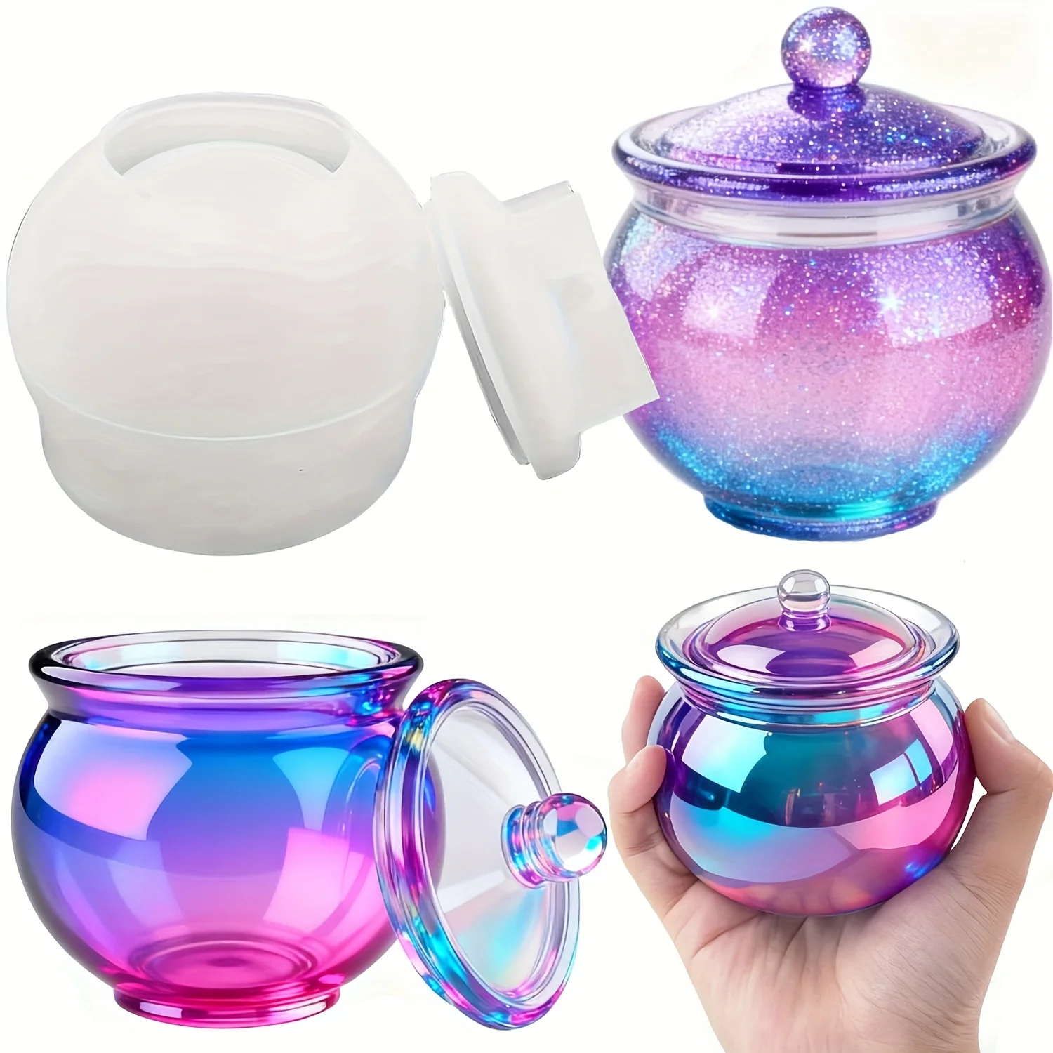 1 set of round resin can molds - Resin Art Jewellery review and price