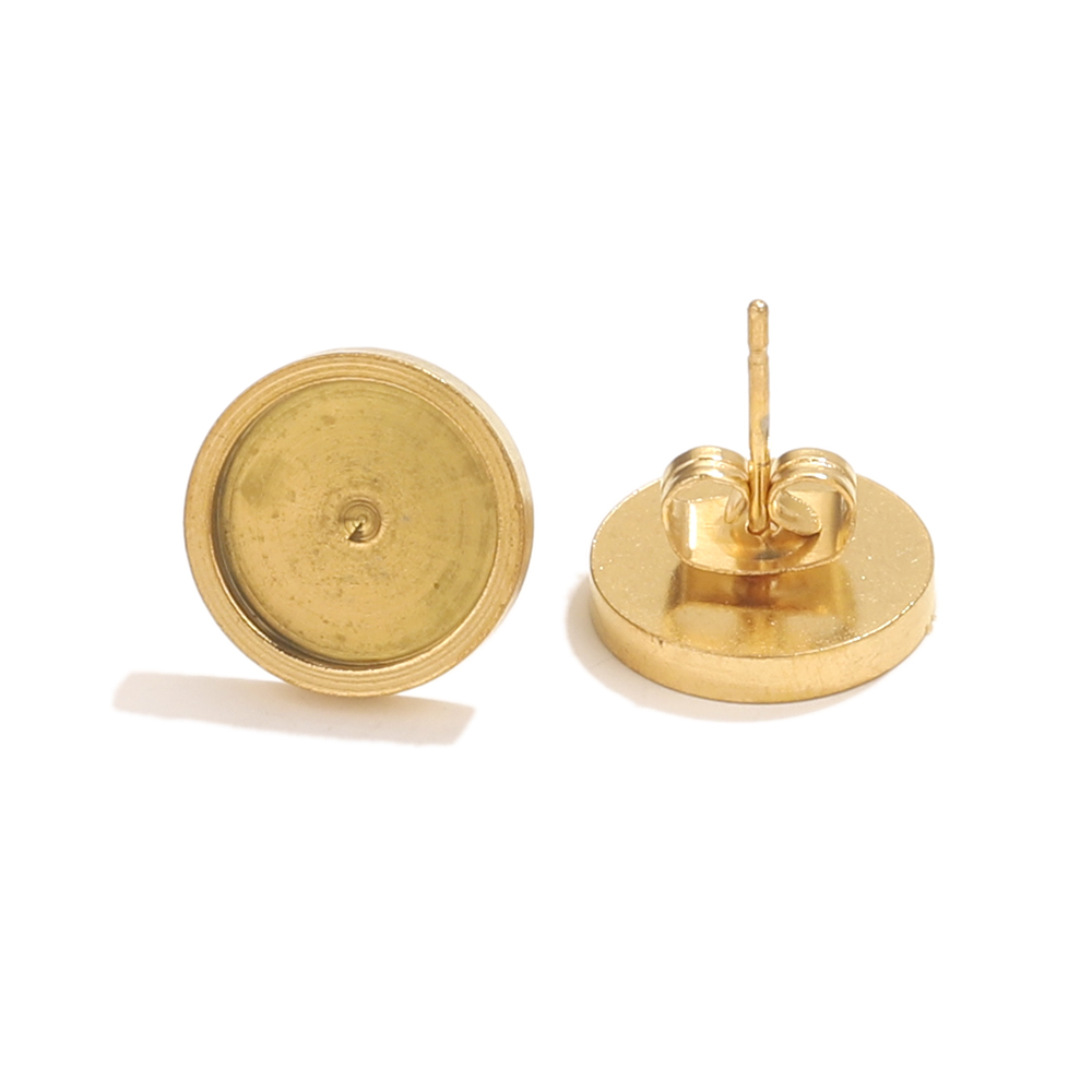 10pcs Stainless Steel Gold Ear - Resin Art Jewellery review and price