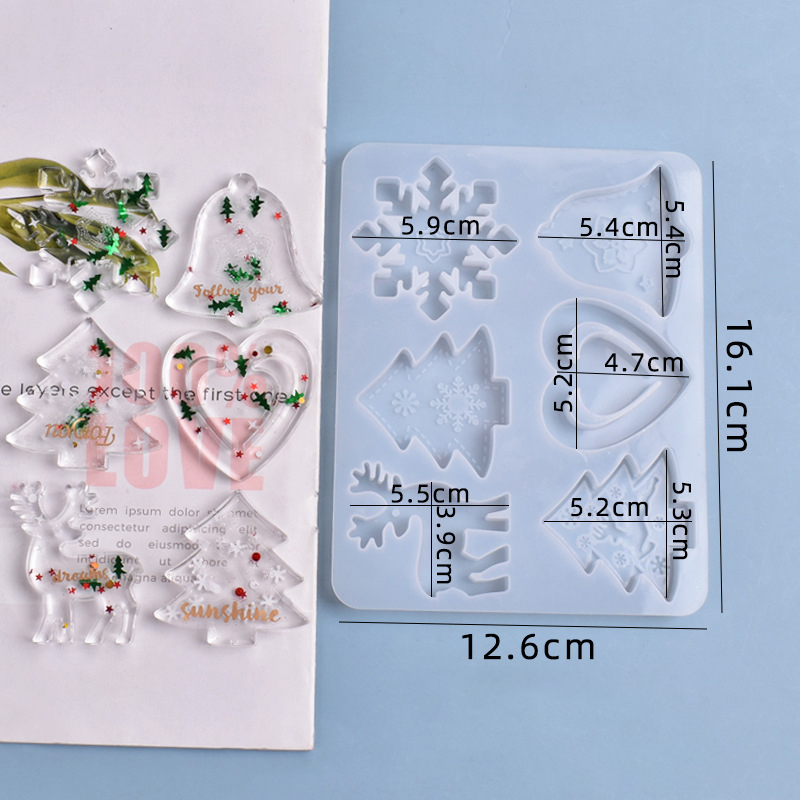 Christmas Mold DIY Resin Cryst - Resin Art Jewellery review and price