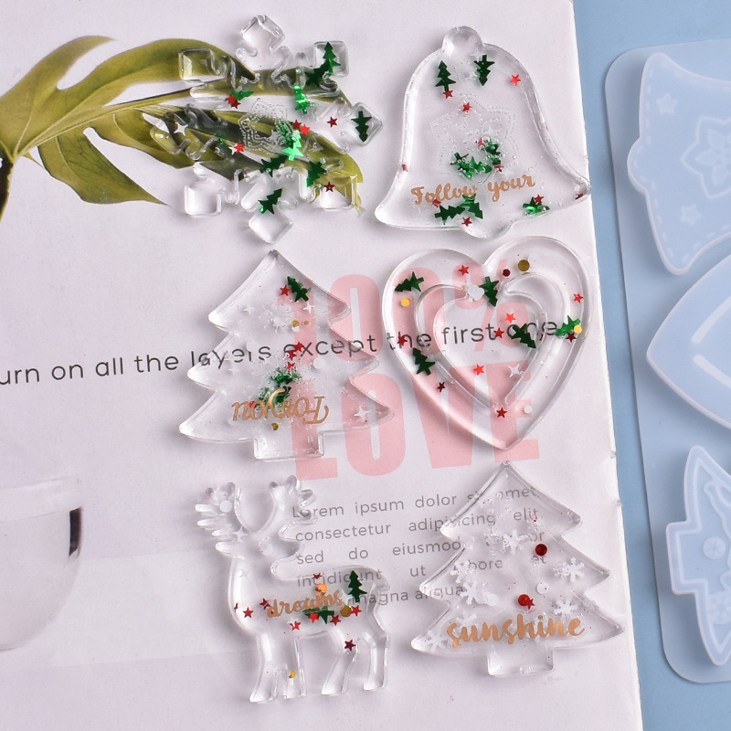 Christmas Mold DIY Resin Cryst - Resin Art Jewellery review and price