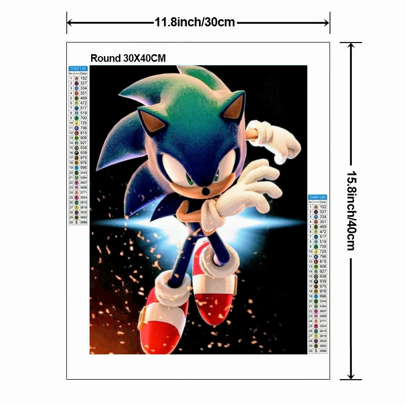 5D DIY Cartoon Cool S-Sonic-ES - Resin Art Goku review and price
